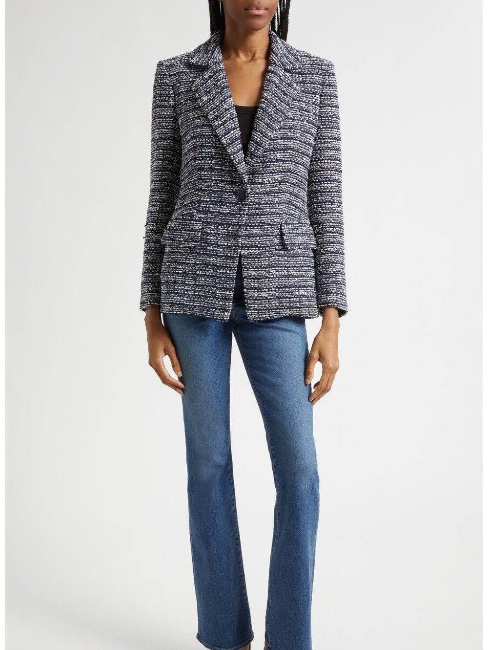 Veronica Beard Healy Tweed Dickey Jacket
